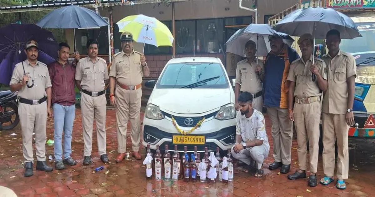 35 liters of goan-made liquor seized at anmod check post