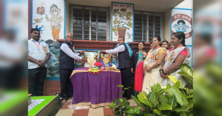 79th independence day celebrated with enthusiasm at government marathi model school, yellur