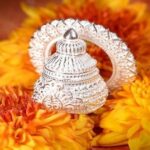 belgaumcha raja shri ganeshala bhaktankdun 15 kg chandicha mukoot