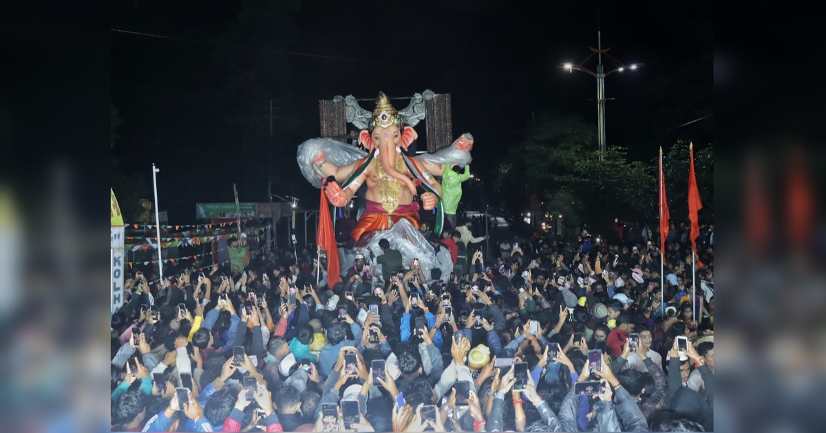 'belgaumchya rajache' dimakhat aagman