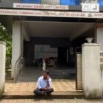 nagarsevak shankar patil yanche L&T karyalayasamor thiyya andolan
