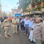 police, municipal corporation commissioner inspects ganeshotsav procession route