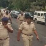 police parade in khanapur on the occasion of ganeshotsav and eid-e-milad