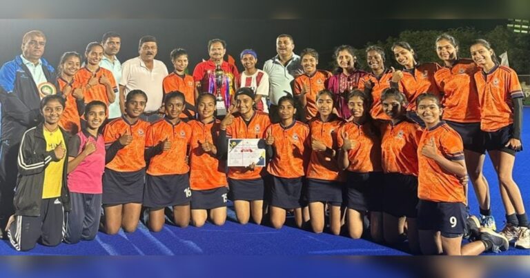 belgaum eleven sangha vibhagiya hockey spardhet upvijeta