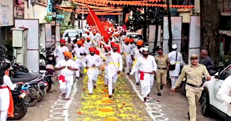 belgavaat shri durgamata daudla utsahaat prarambha