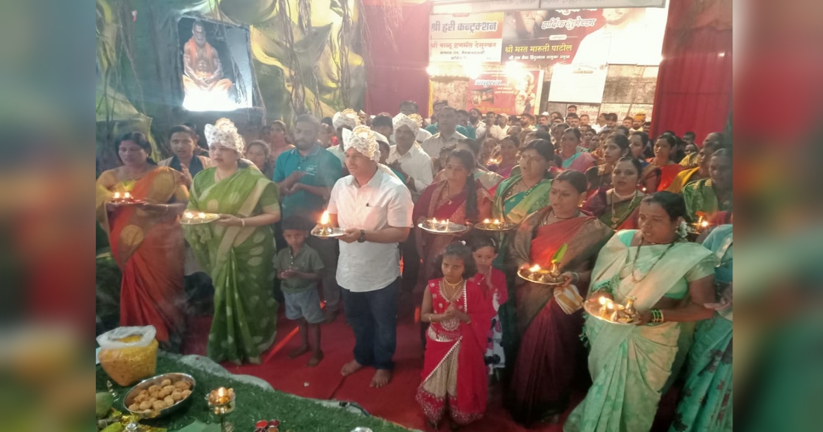 benkanhalli sambhaji maharaj yuvak mandalchya ganapatichi mahaaarati