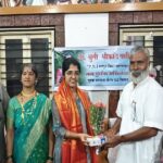 dr. shruti patil felicitated on behalf of shri ram sena hindustan and maratha community