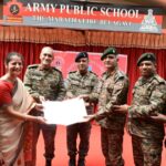 maratha center army public schoolmadhye ncc unitche udhghatan