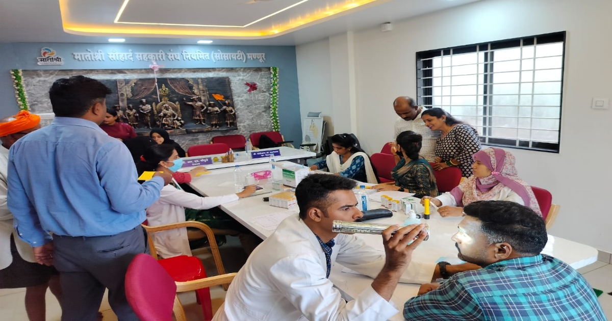 significant response to free health and eye checkup camp in mannur
