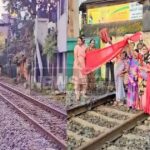 tanaji galli railway gate band kelyane santapta nagarikanche andolan