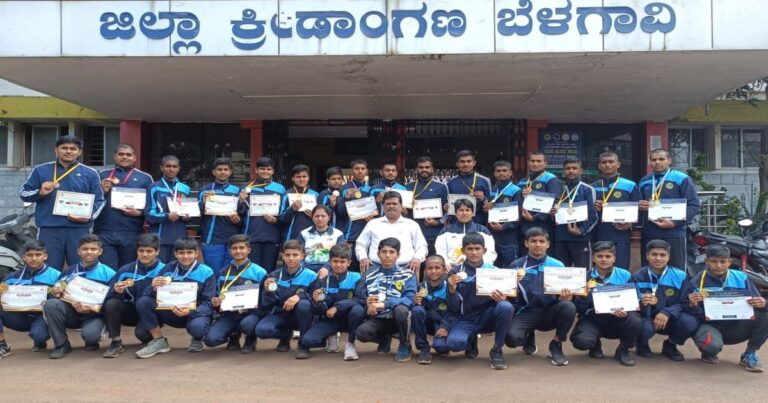 belgaum sports hostel judo players success state level