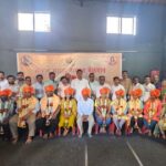 dussehra karnataka kesari' winner kamesh patil - sub inspector shruti patil felicitated by maratha community