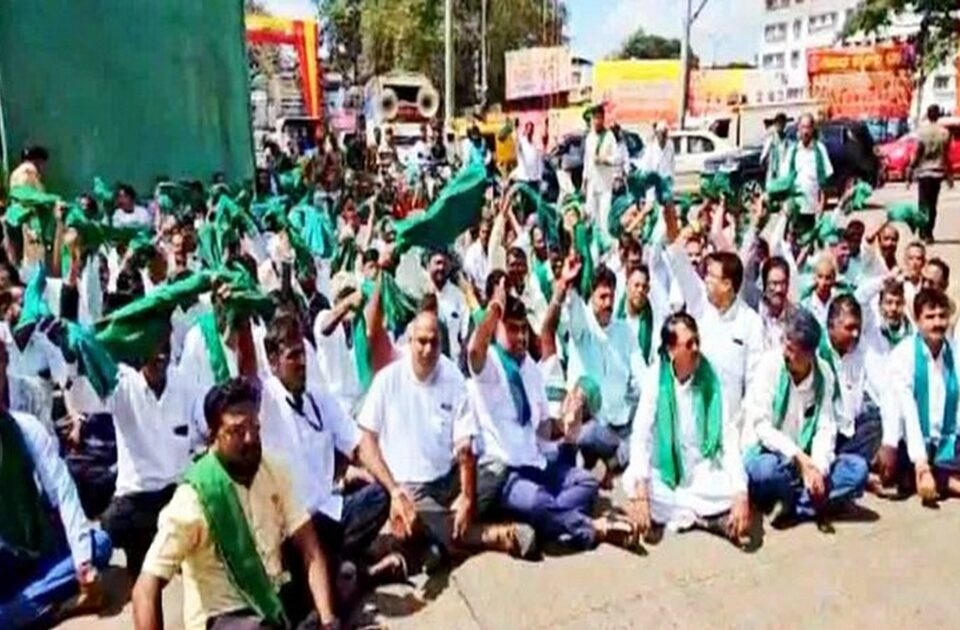 intense agitation by sugarcane farmers in belgaum
