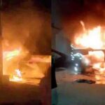 nipaniat tyre dukanala bhishan aag lakho rupayanche nuksan