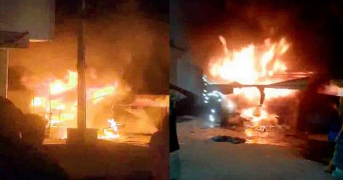 nipaniat tyre dukanala bhishan aag lakho rupayanche nuksan