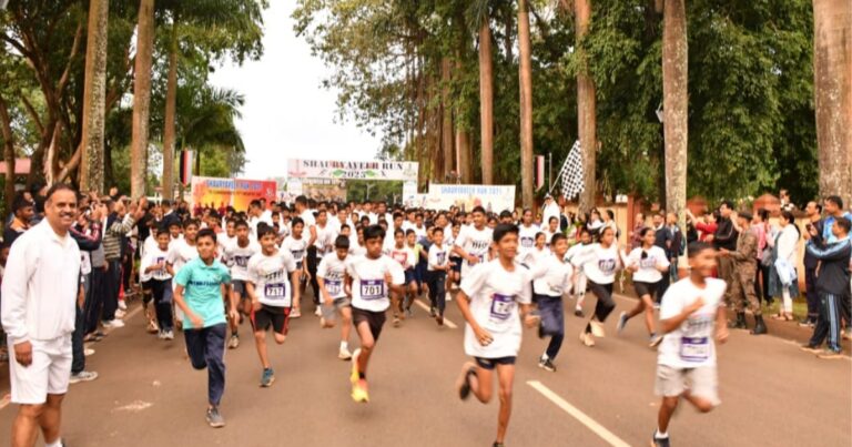 'shauryaveer run’ in full swing by maratha light infantry regimental center