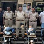 adamant thief arrested along with four stolen bikes