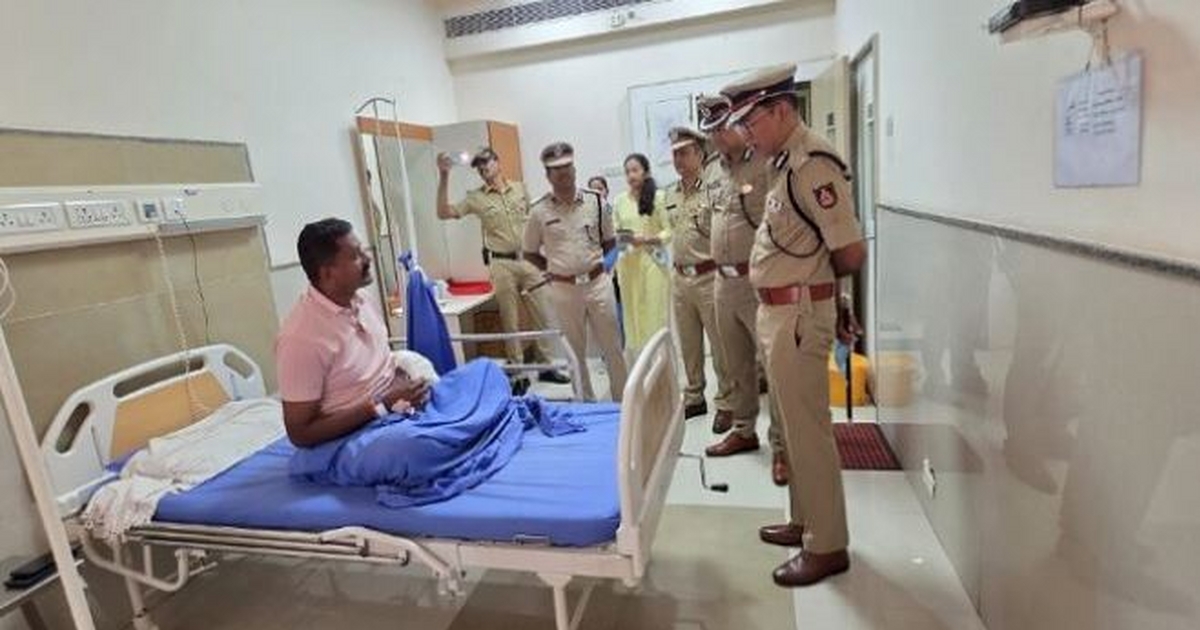adgp hitendra r visit police injured in stone pelting