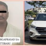 belgavatun choris geleli creta car hydrabadmadhye japta