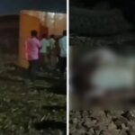 biker dies after sugarcane laden trolley overturns