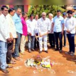 mp iranna kadadi lays foundation stone for bus shelters in belgaum rural