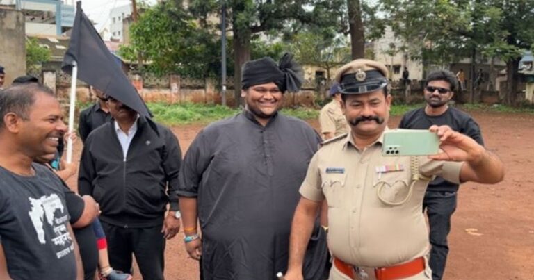 police inspector transferred for selfie with shubham shelke