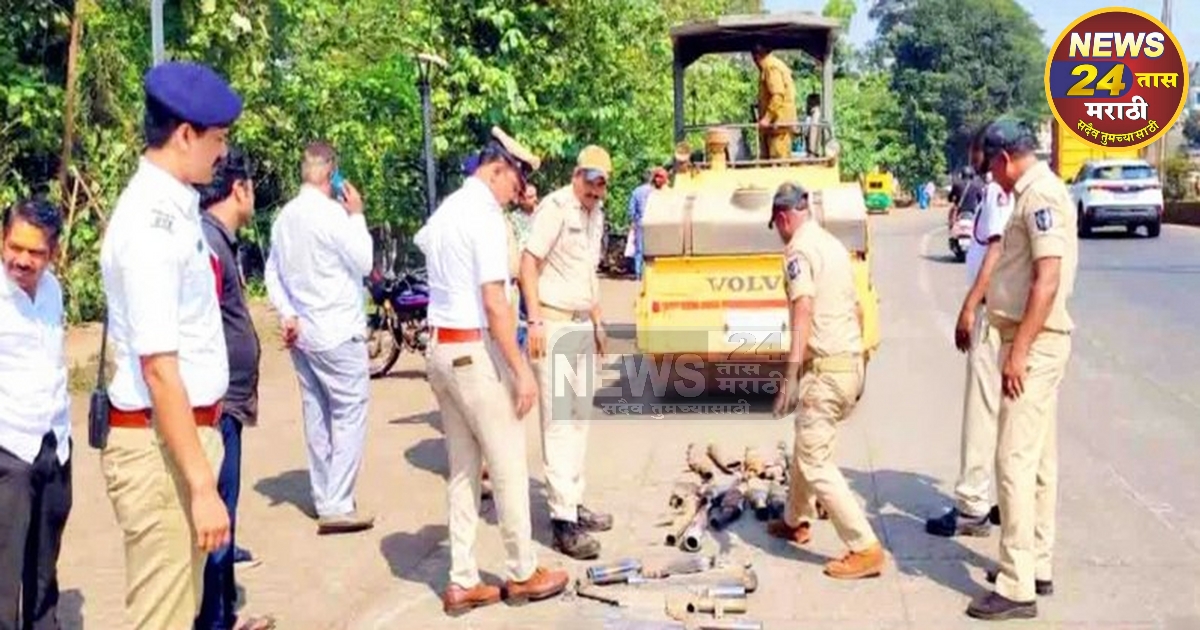 police take action against noisy silencers in belgaum