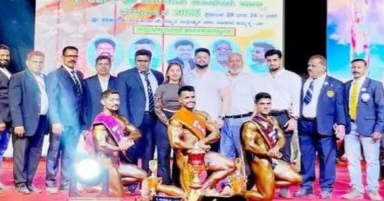 rahul meharwade wins mr.karnataka bajrangi bodybuilding competition