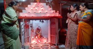 shahapur muktidham smashanbhumi ujalali deepotsavane