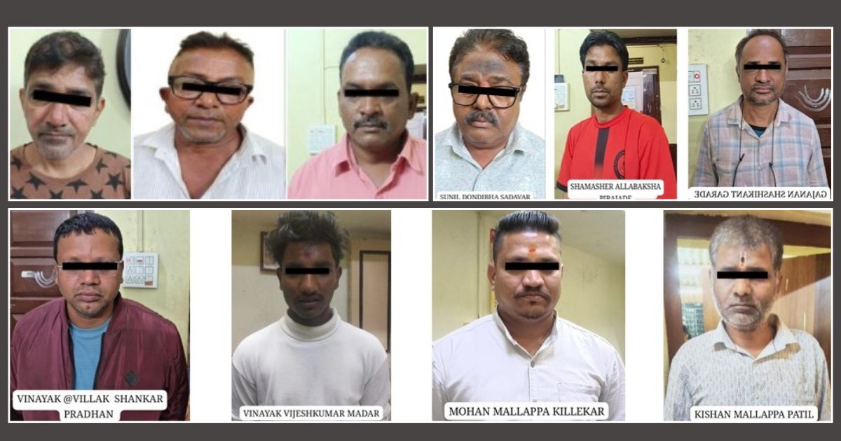 ten accused arrested in six different criminal cases in belgaum