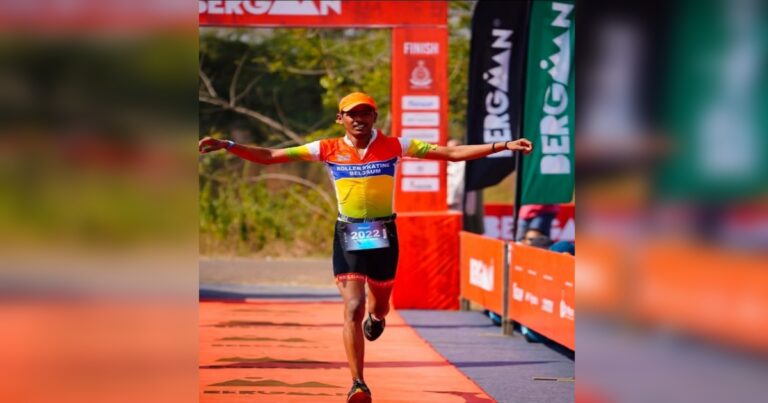 belgaumcha shubham saakhe bergman triathloncha vijeta
