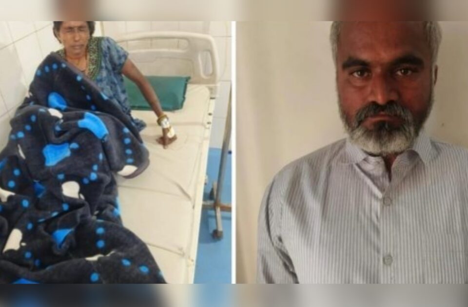 family dispute husband attempted to set his wife and family members on fire by pouring petrol on them