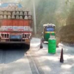 heavy vehicle traffic on the belgaum-panaji highway