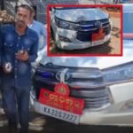 jilhadhikari mohammad roshan yanchya gadila karyaalayachya avarat apghat