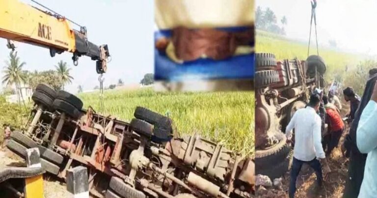 kudachi - jamkhandi margawar bhishan apghatat shaley vidhyarthacha jageech mrutyu