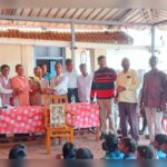 the bijgarni primary school received a cupboard as a gift from retired teacher s.r. more