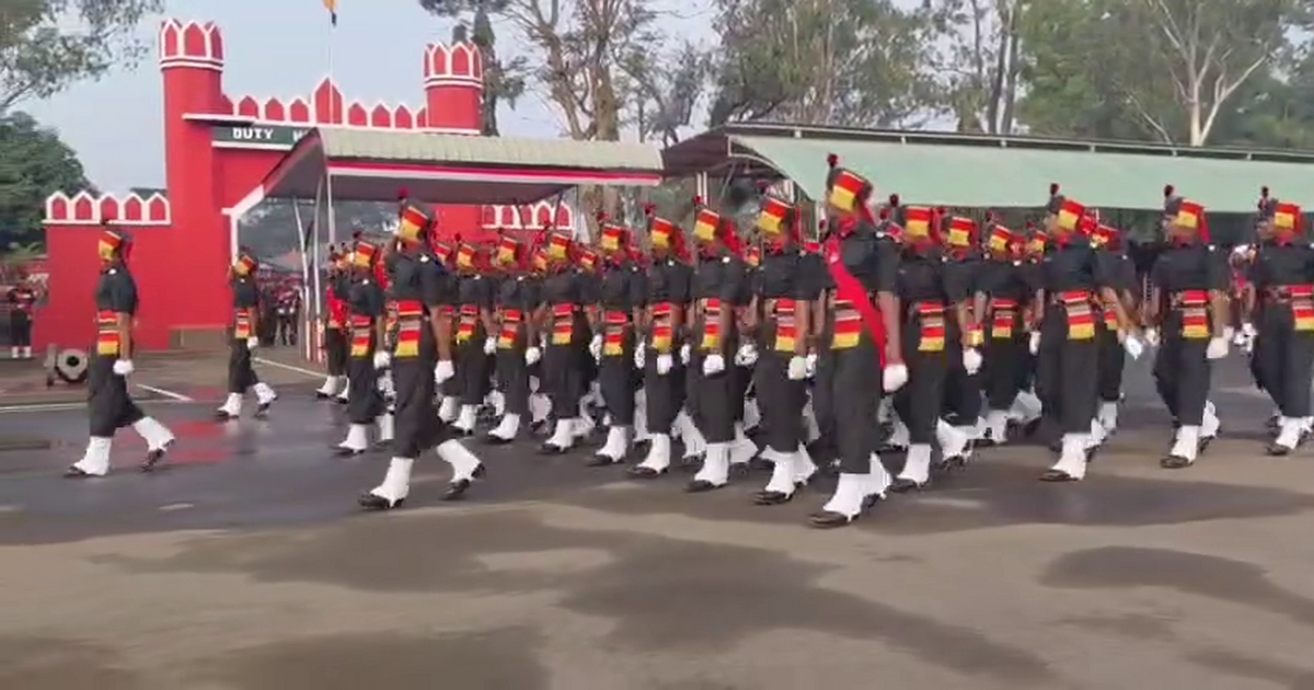 the convocation ceremony of the 6th batch of agniveers in belgaum maratha light infantry was held with enthusiasm
