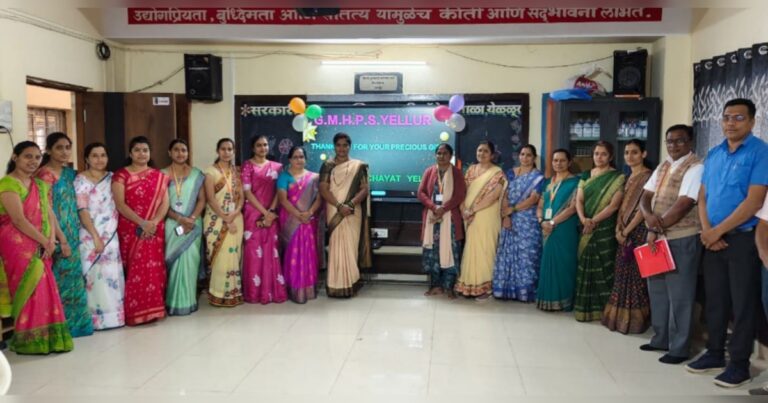 yellur model marathi shalechya nutan sdmc adhyakshapadi divya kundekar