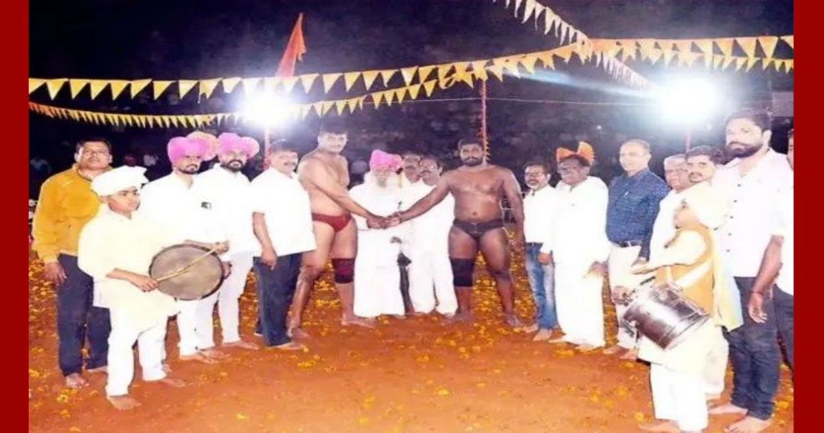 anandwadi kusti maidanat prem jadhavchi baji