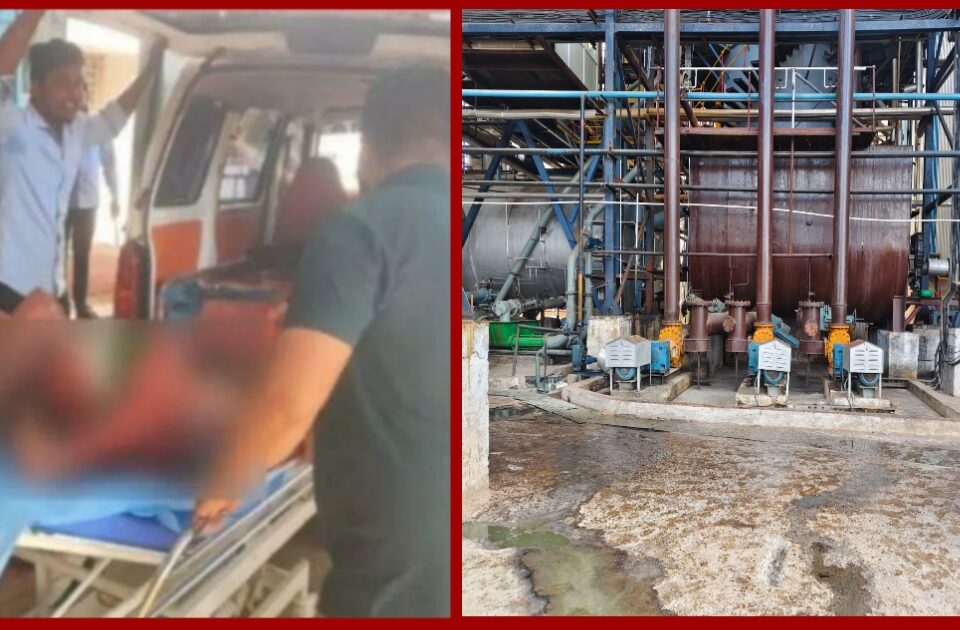 bailhongal yethil inamdar sakhar karkhanyatil boiler sphotat saat janancha mrutyu