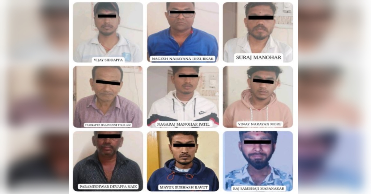 belgavat avaidha madya vikri ani jugar addyanvar polisanche chhape