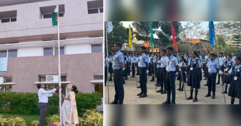 jyoti central schoolmadhe 77va prajasattak din utsahat sajra