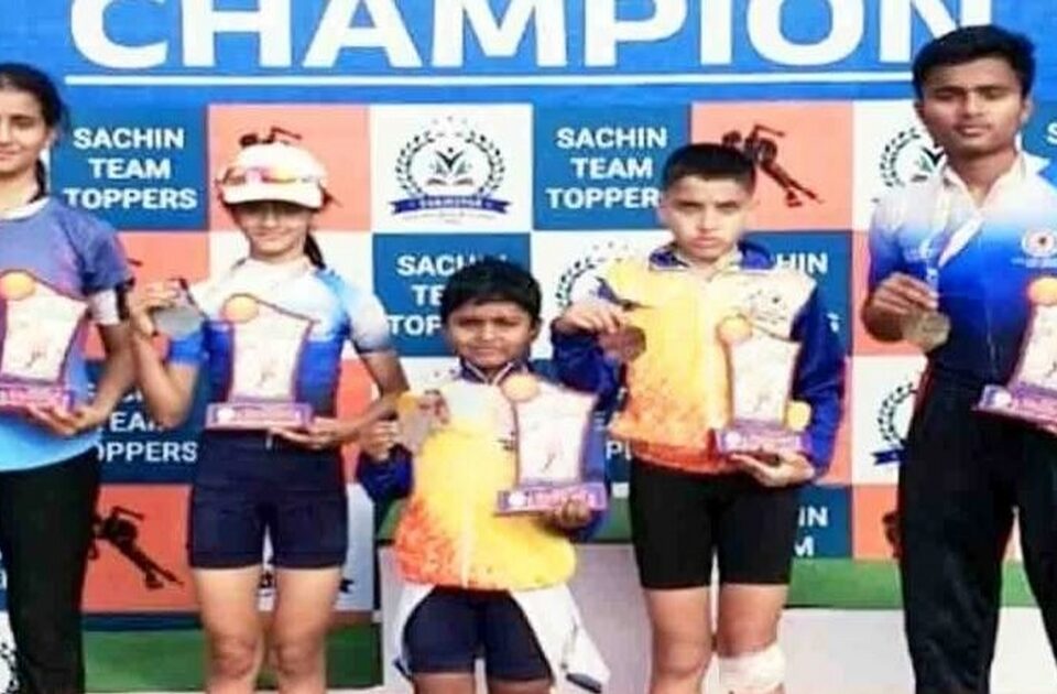 kolhapurchya speed skating spardhet belagavchya skaterschi damdar kamgiri