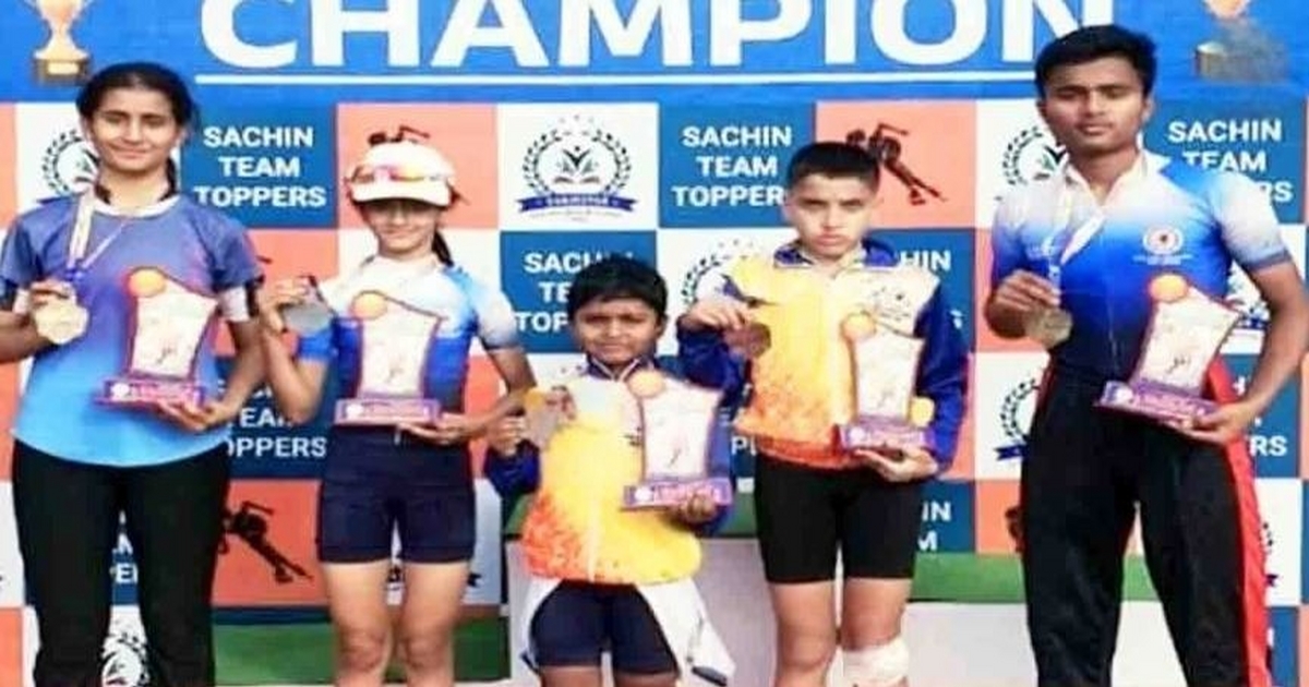 kolhapurchya speed skating spardhet belagavchya skaterschi damdar kamgiri