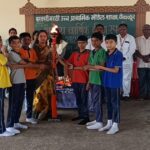 marathi model shala yellurchya varshik krida spardhanche dimakhat udghatan