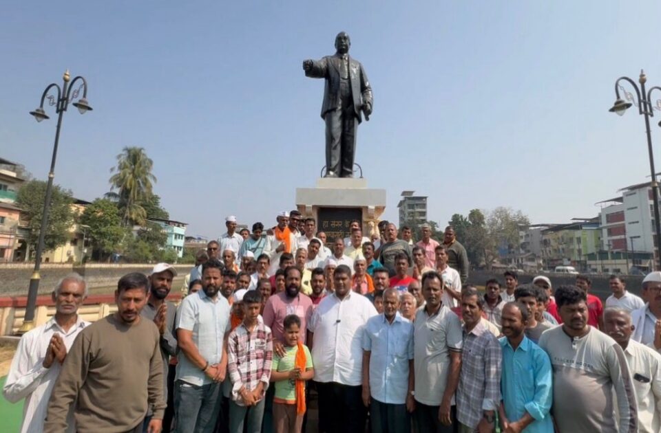 marathi samman yatrepurvi mahadchya chavdar talyala abhivadan