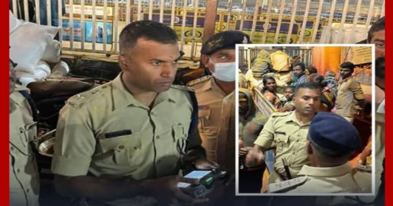 nutan police adhikshak k.ramrajan yanchi saundatti yatrela bhet