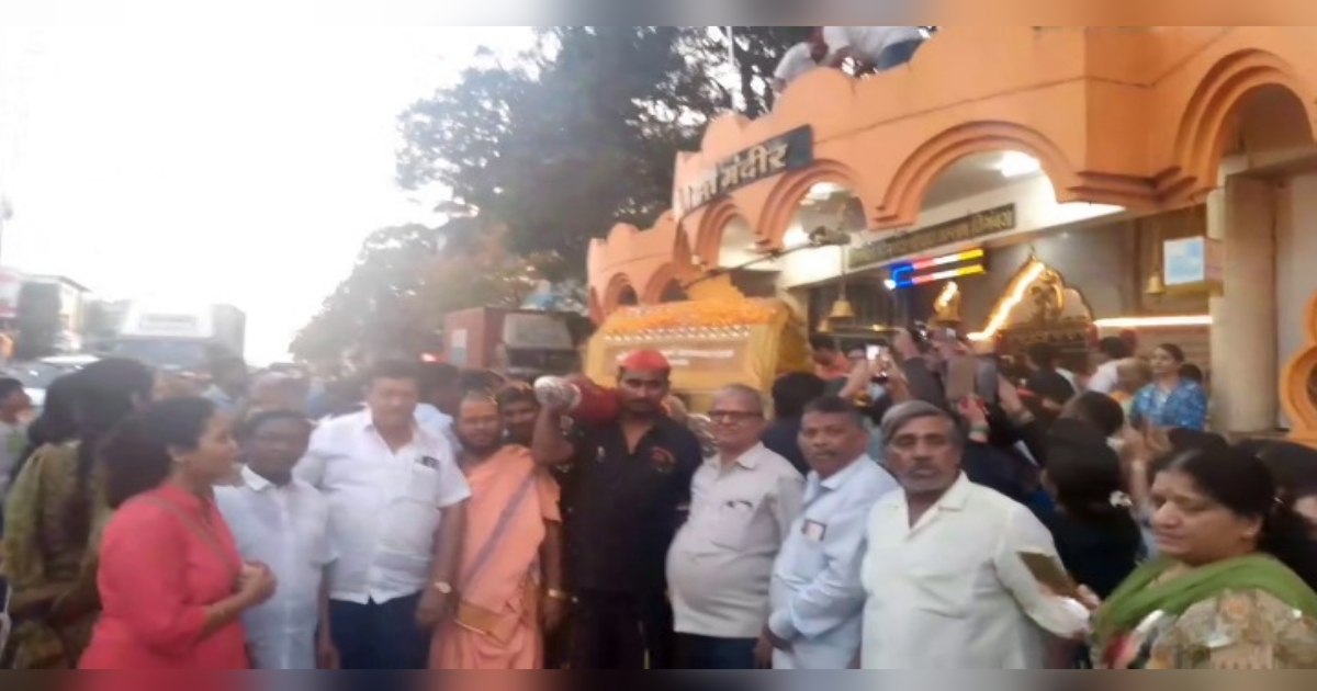 swami samarth paduka palkhi parikrmeche belagavat bhaktimay swagat