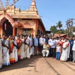 uchgaon yethe gelya 45 varshapasun dhwajrohan karyakramache sutranchalan