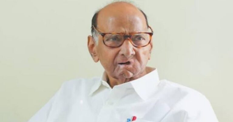 rashtravadi congressche jyeshtha nete sharad pawar punha rugnalayat dakhal